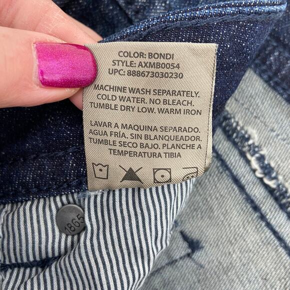 TK Axel Slim Boot Jeans Men's 36 x 32 Stretch Denim Dark Wash Distressed - Picture 13 of 13